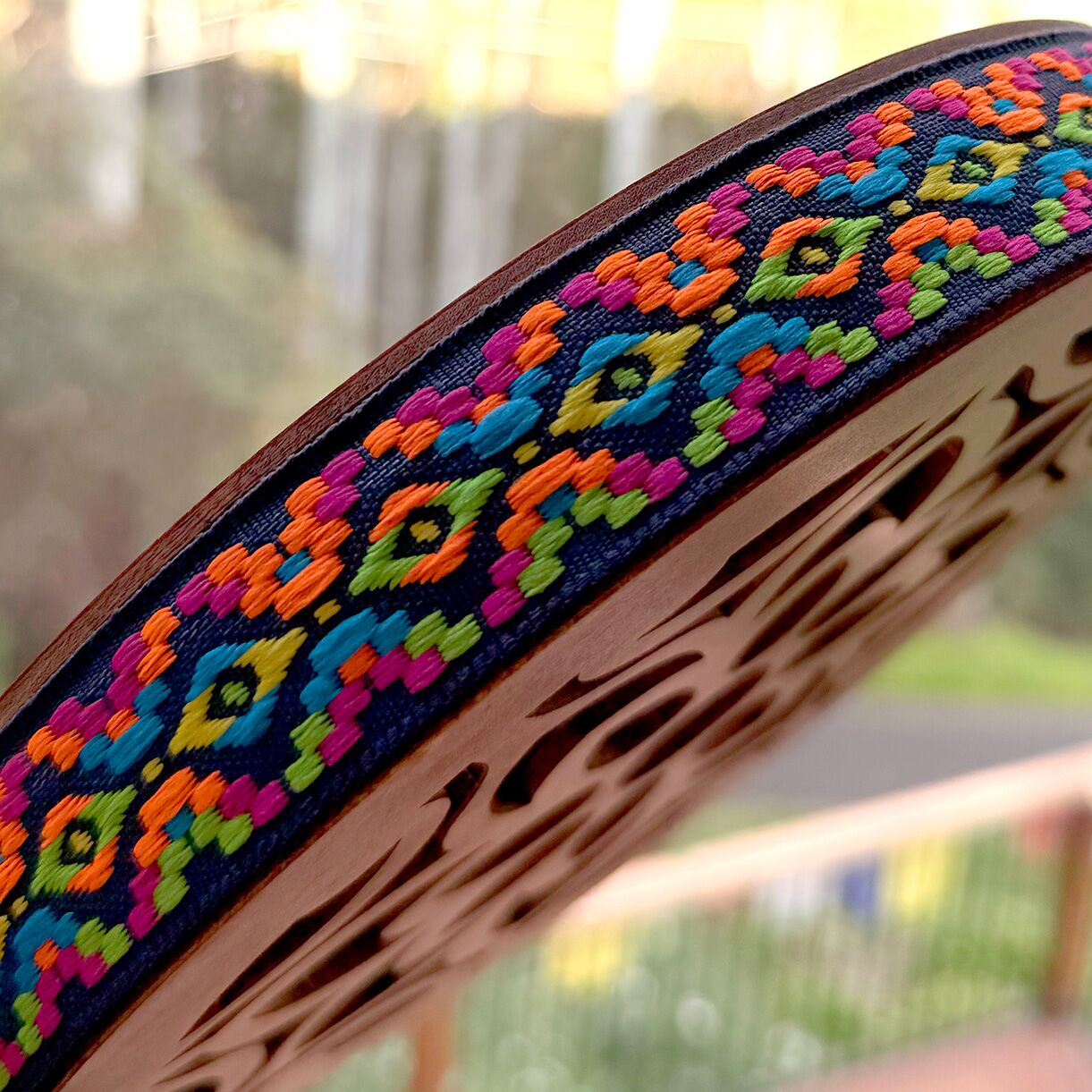 Lotus Mandala Ocean Drum 20cm - Image 3